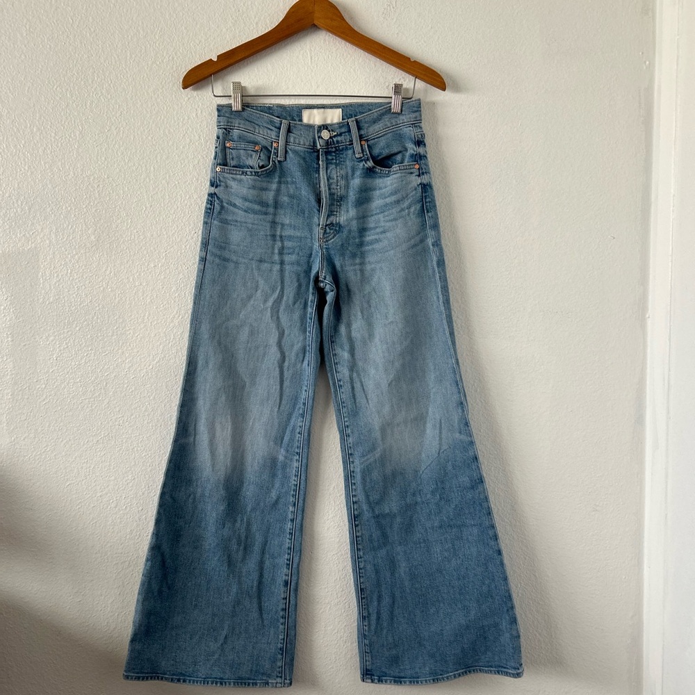 Mother Superior The Tomcat Roller Skimp High Rise Wide Leg Jeans Size 27 - Picture 4 of 15